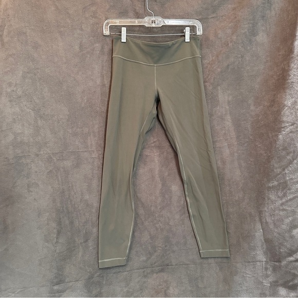 Lululemon Align Leggings Nulu Buttery Soft Yoga Pants Athleisure Grey Sage Sz 6 - Picture 4 of 11